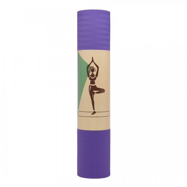 Kono TPE Non-slip Classic Yoga Mat - Purple